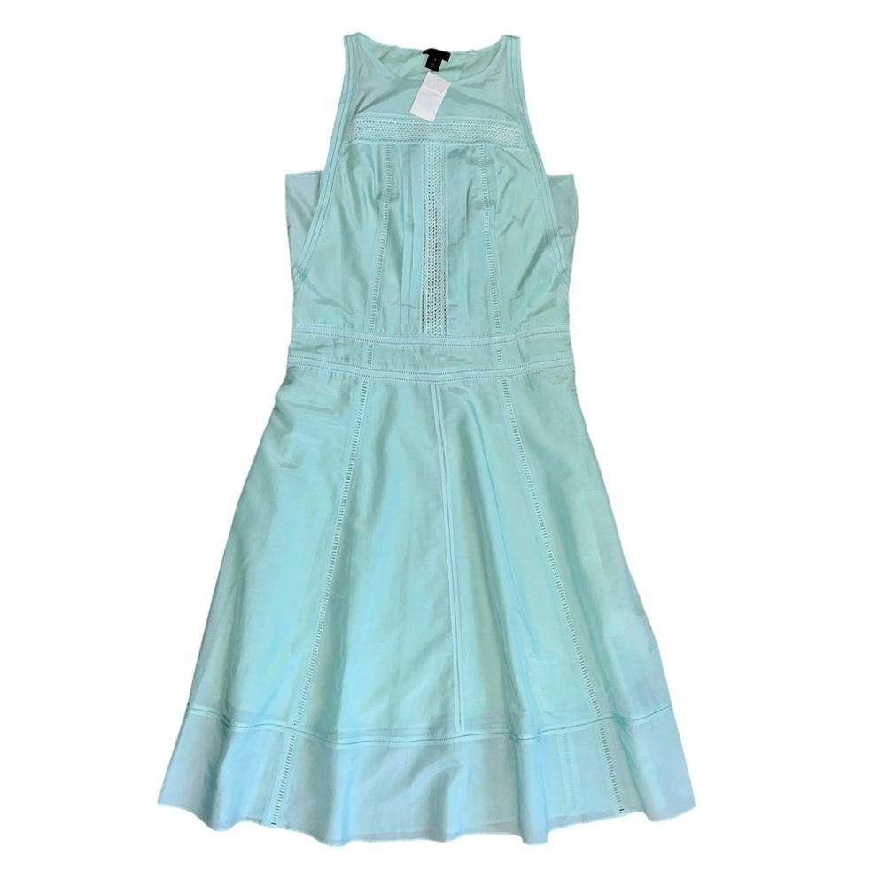 J. Crew Women's Mint Green Linen Silk Blend Dress size 2 new with tags